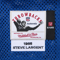Steve Largent Seattle Seahawks 1985 Authentic Throwback Retired Player Jersey Royal - Mitchell & Ness