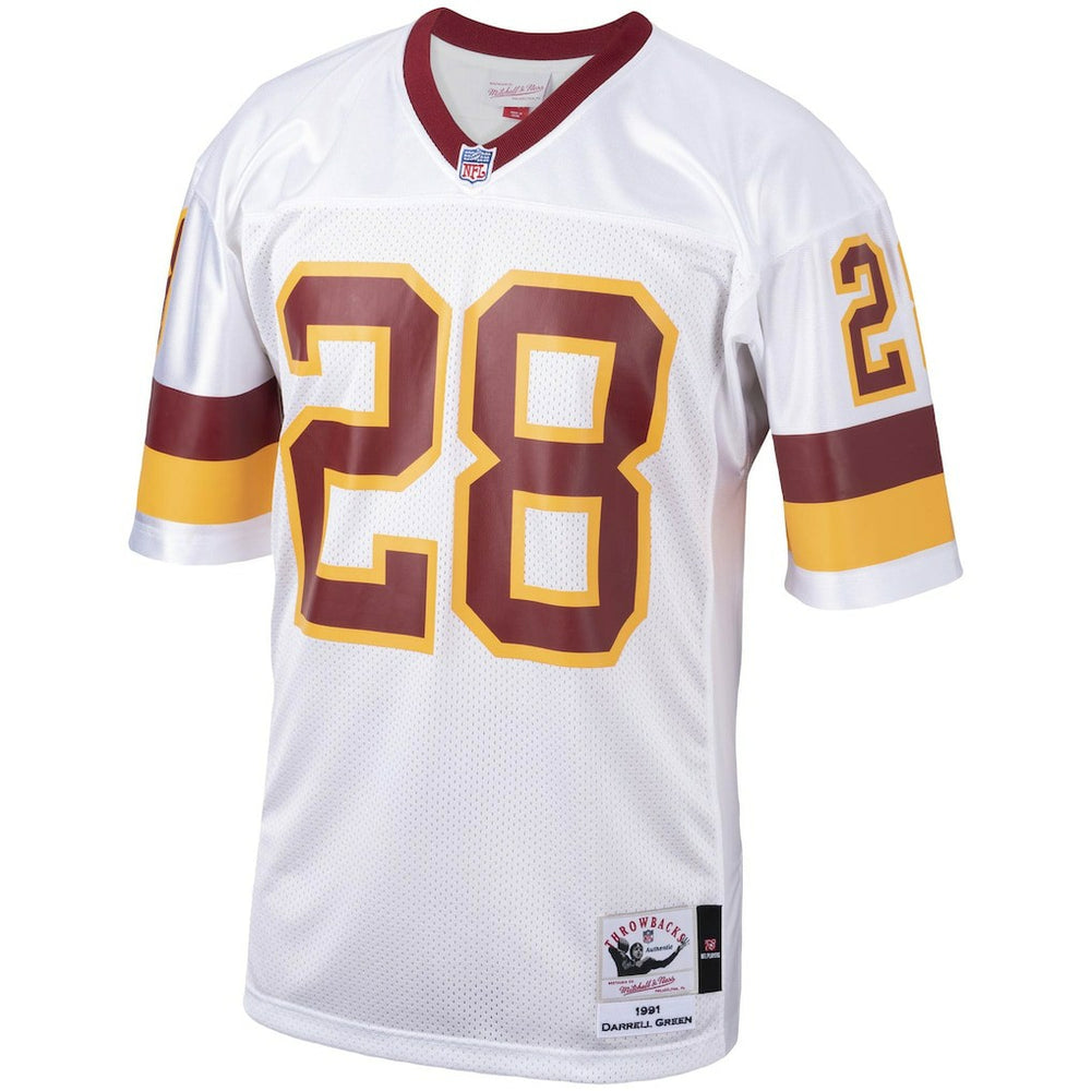 Darrell Green Washington Football Team 1991 Authentic Throwback Retired Player Jersey White - Mitchell & Ness
