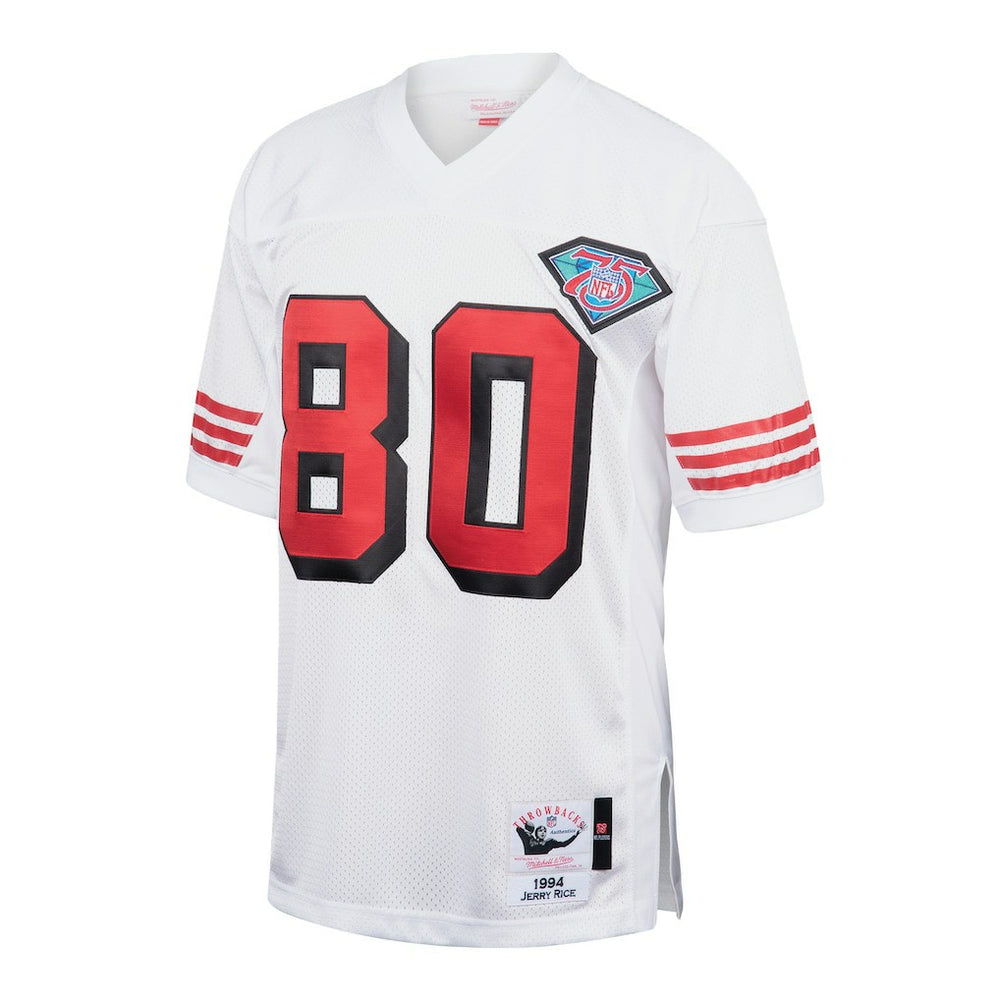 Jerry Rice San Francisco 49ers 1994 Authentic Throwback Retired Player Jersey White - Mitchell & Ness
