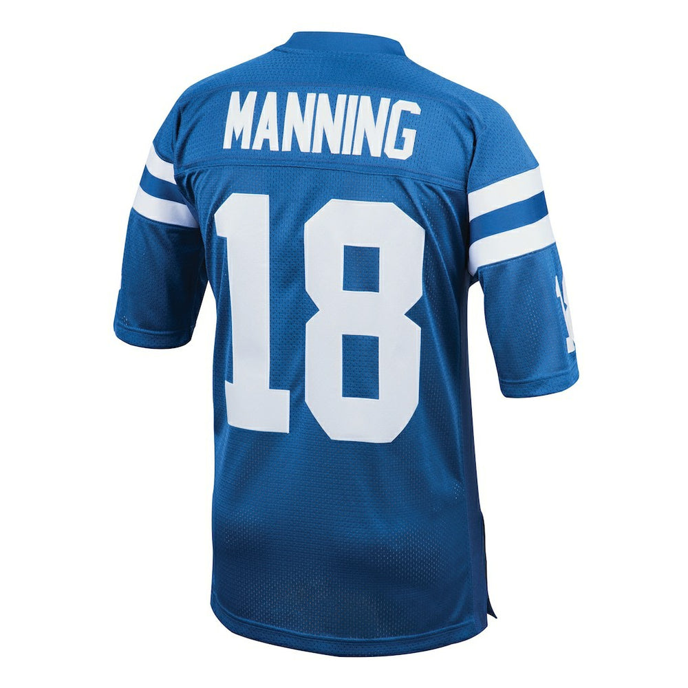 Peyton Manning Indianapolis Colts 1998 Authentic Throwback Retired Player Jersey Royal - Mitchell & Ness