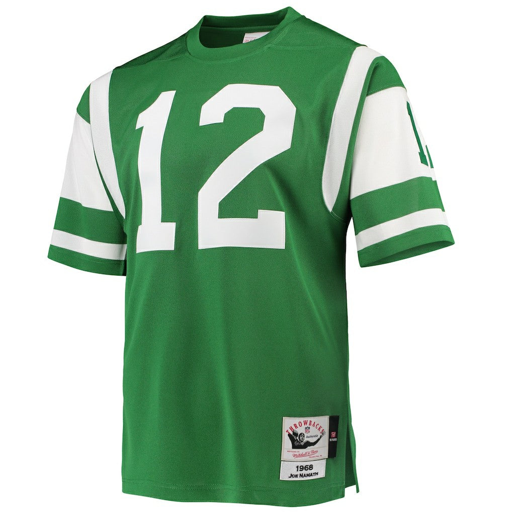 Joe Namath New York Jets 1968 Authentic Throwback Retired Player Jersey Green - Mitchell & Ness