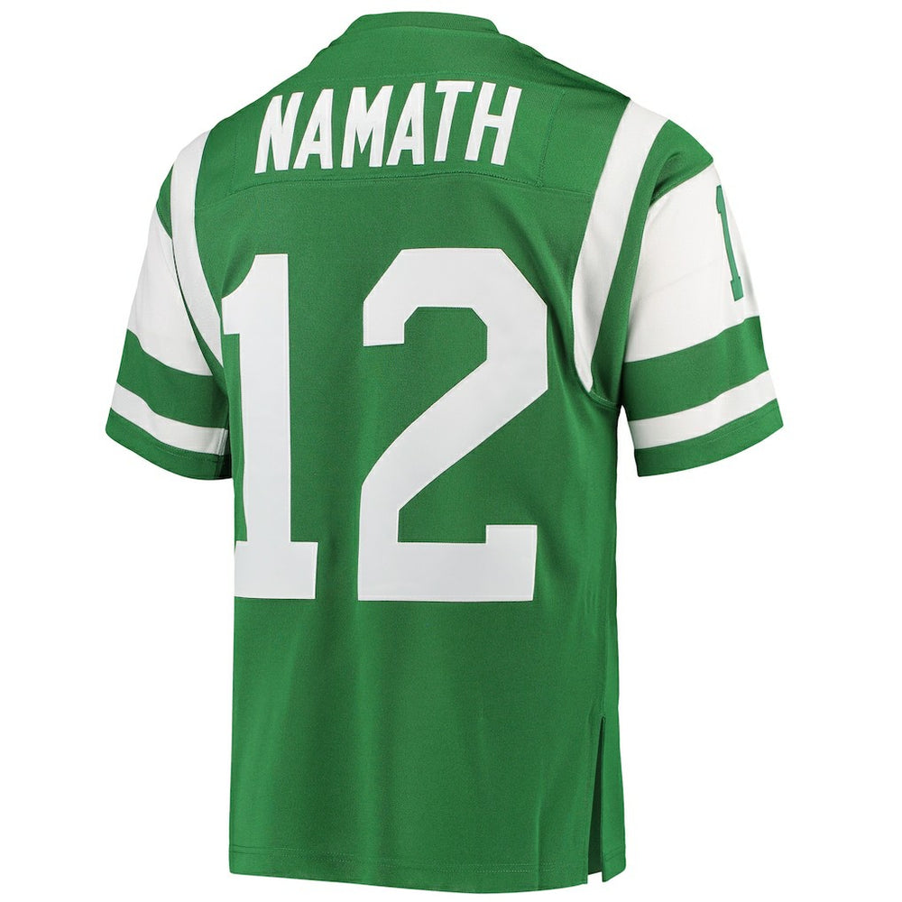 Joe Namath New York Jets 1968 Authentic Throwback Retired Player Jersey Green - Mitchell & Ness