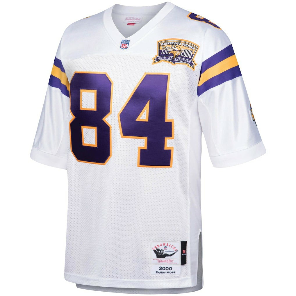 Randy Moss Minnesota Vikings 2000 Authentic Throwback Retired Player Jersey - White on sale | NFL Jerseys