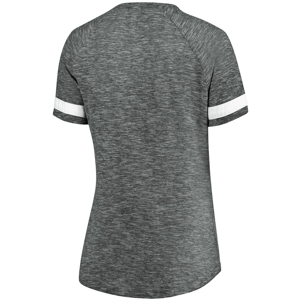 Fanatics - Brooklyn Nets Women's Showtime Winning With Pride Notch Neck T-Shirt - Gray/White