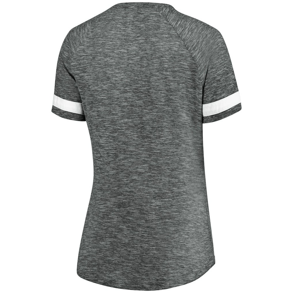 Fanatics - Brooklyn Nets Women's Showtime Winning With Pride Notch Neck T-Shirt - Gray/White