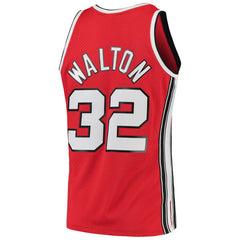 Mitchell & Ness - Bill Walton Portland Trail Blazers 1976/77 Hardwood Classics Swingman Jersey - Red