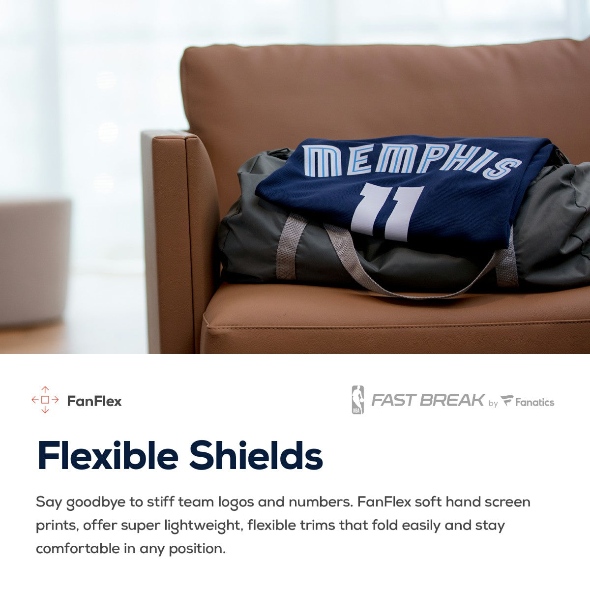 Fanatics - Brandon Clarke Memphis Grizzlies Fast Break Replica Jersey Navy - Icon Edition