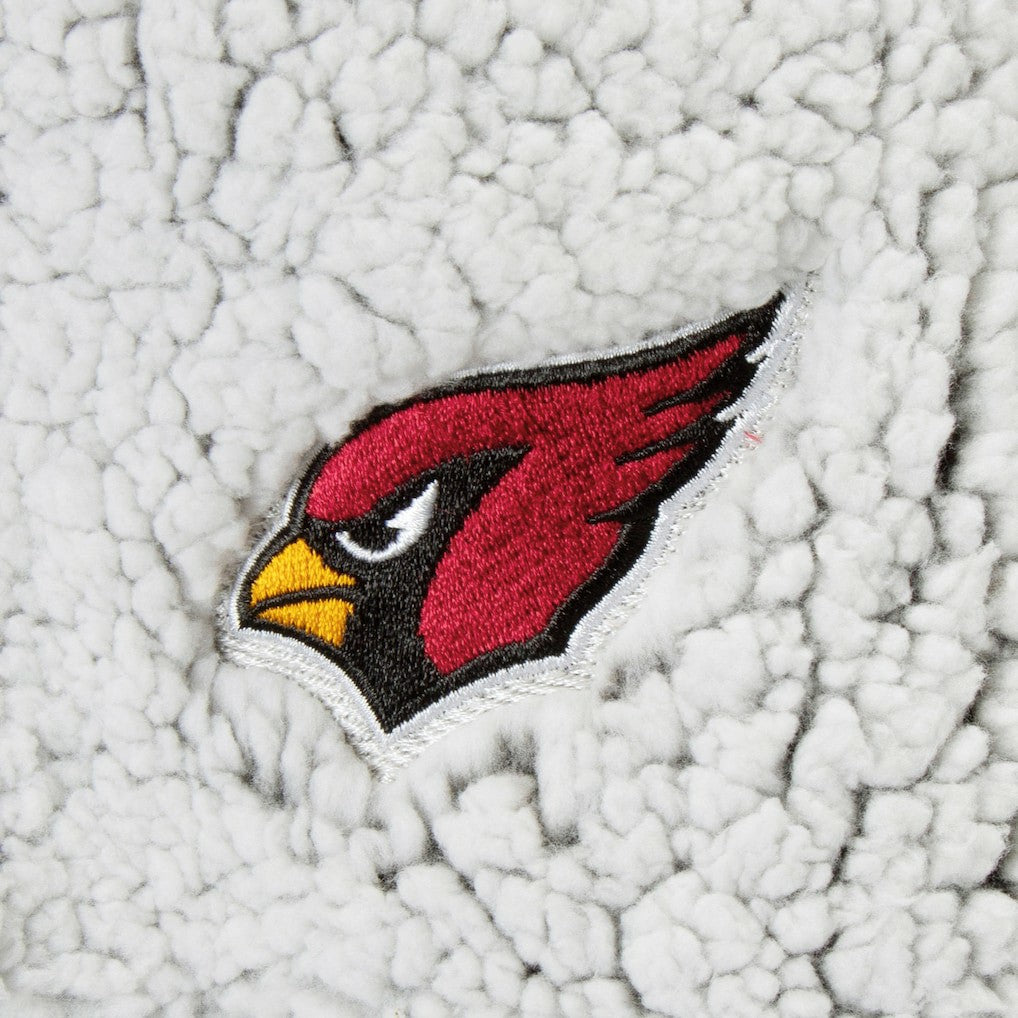 Arizona Cardinals G-III 4Her by Carl Banks Women's Sherpa Quarter-Zip Pullover Jacket Gray - NFL