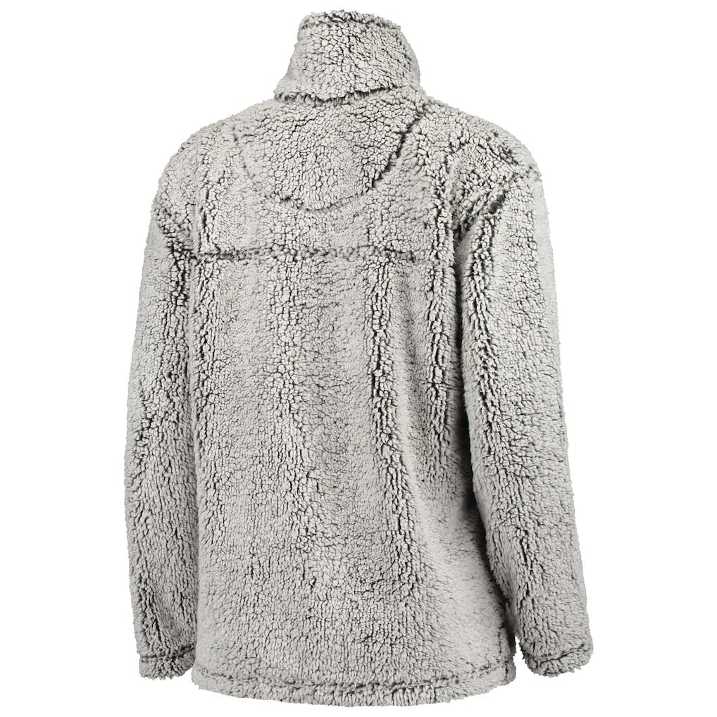 Carolina Panthers G-III 4Her by Carl Banks Women's Sherpa Quarter-Zip Pullover Jacket Gray - NFL