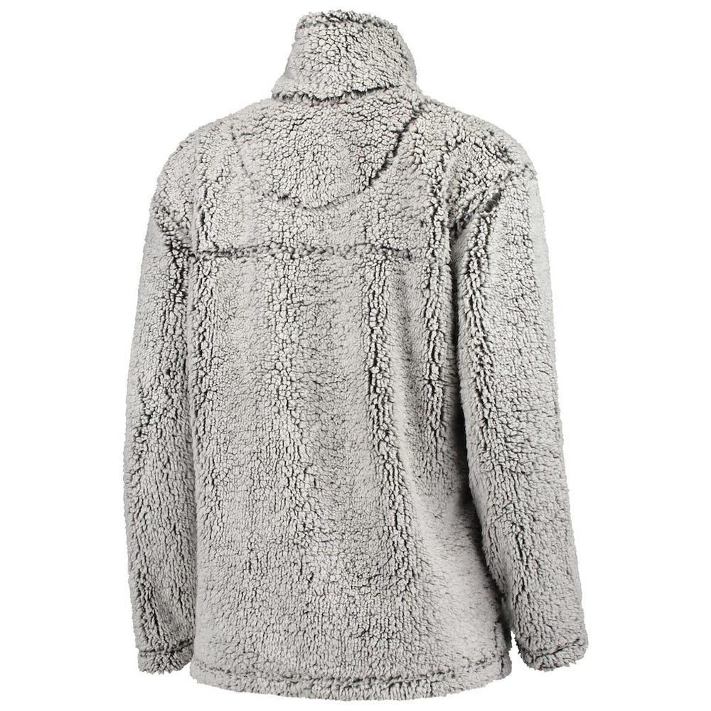 Carolina Panthers G-III 4Her by Carl Banks Women's Sherpa Quarter-Zip Pullover Jacket Gray - NFL
