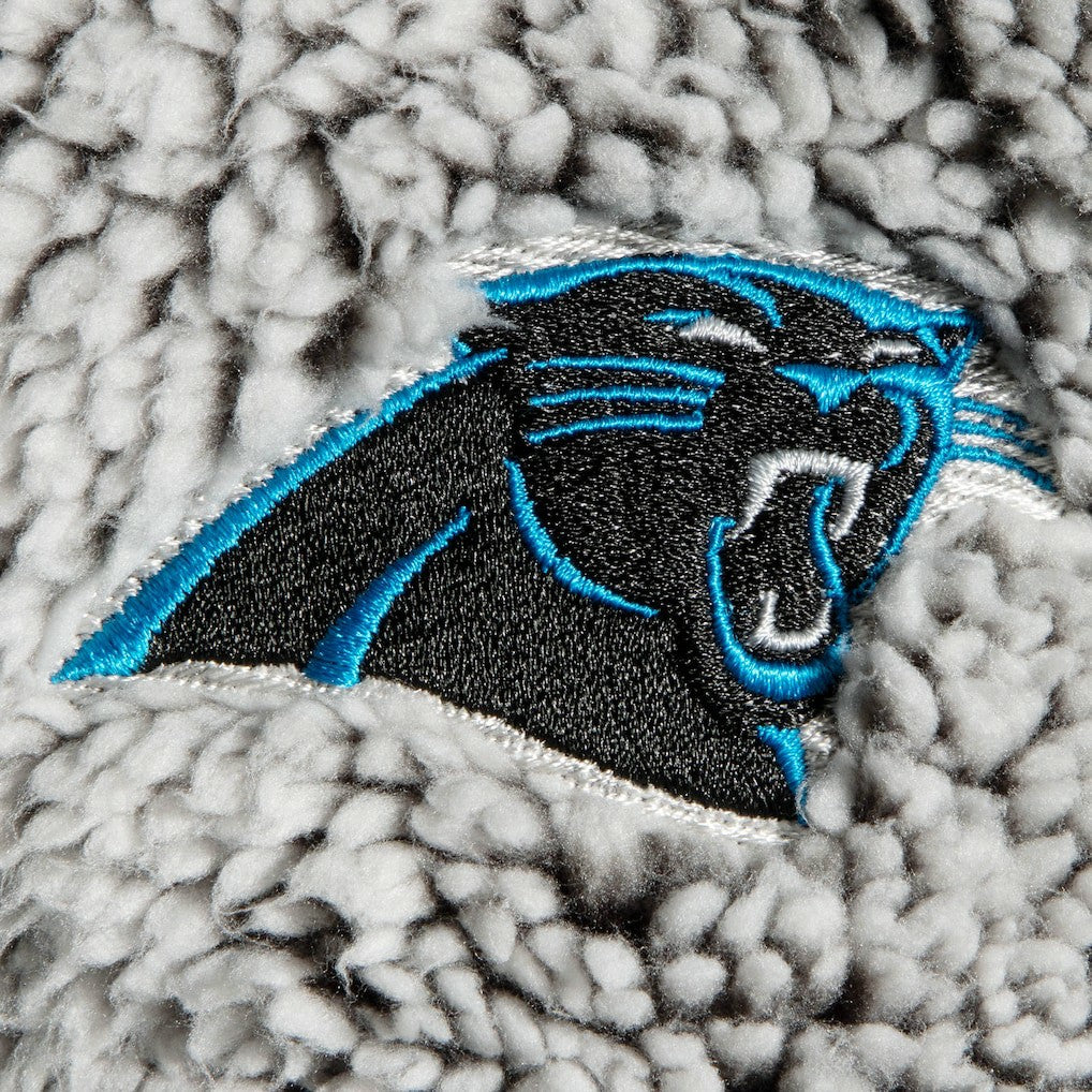 Carolina Panthers G-III 4Her by Carl Banks Women's Sherpa Quarter-Zip Pullover Jacket Gray - NFL