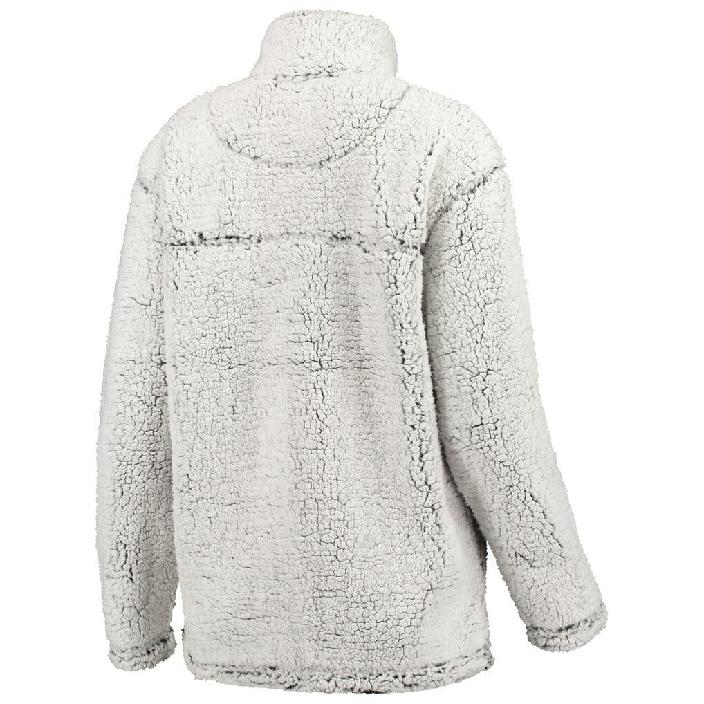 New Orleans Saints G-III 4Her by Carl Banks Women's Sherpa Quarter-Zip Pullover Jacket Gray - NFL