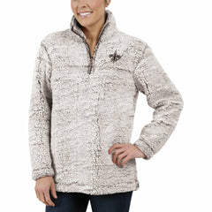 New Orleans Saints G-III 4Her by Carl Banks Women's Sherpa Quarter-Zip Pullover Jacket Gray - NFL