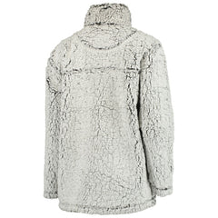 Minnesota Vikings Women's Sherpa Quarter-Zip Pullover Jacket Gray - NFL