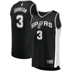 Fanatics - Keldon Johnson San Antonio Spurs Fast Break Replica Jersey Black - Icon Edition