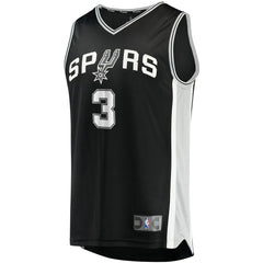 Fanatics - Keldon Johnson San Antonio Spurs Fast Break Replica Jersey Black - Icon Edition