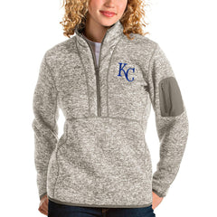 Kansas City Royals Antigua Women's Fortune Quarter-Zip Pullover Jacket On Sale
