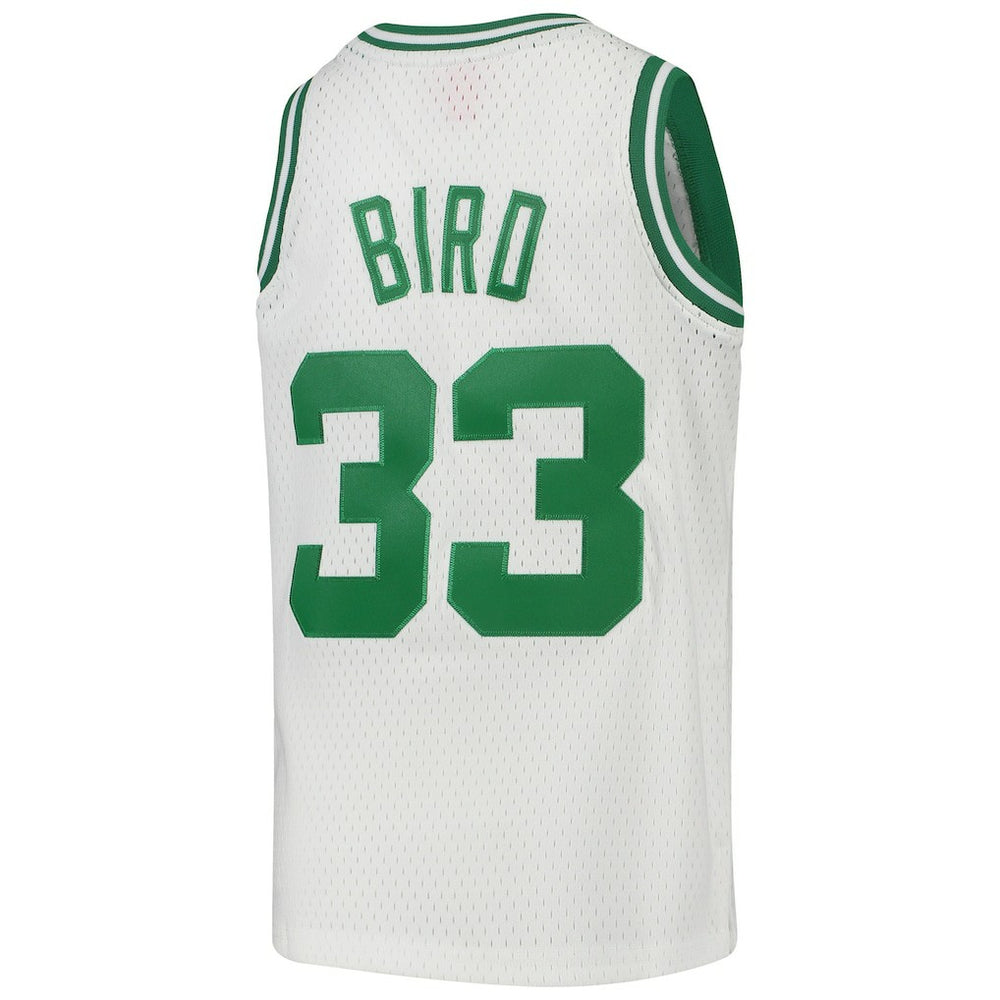 Mitchell & Ness - Larry Bird Boston Celtics Youth 1985-86 Hardwood Classics Swingman Throwback Jersey - White