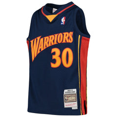 Mitchell & Ness - Stephen Curry Golden State Warriors Youth 2009-10 Hardwood Classics Swingman Throwback Jersey - Navy