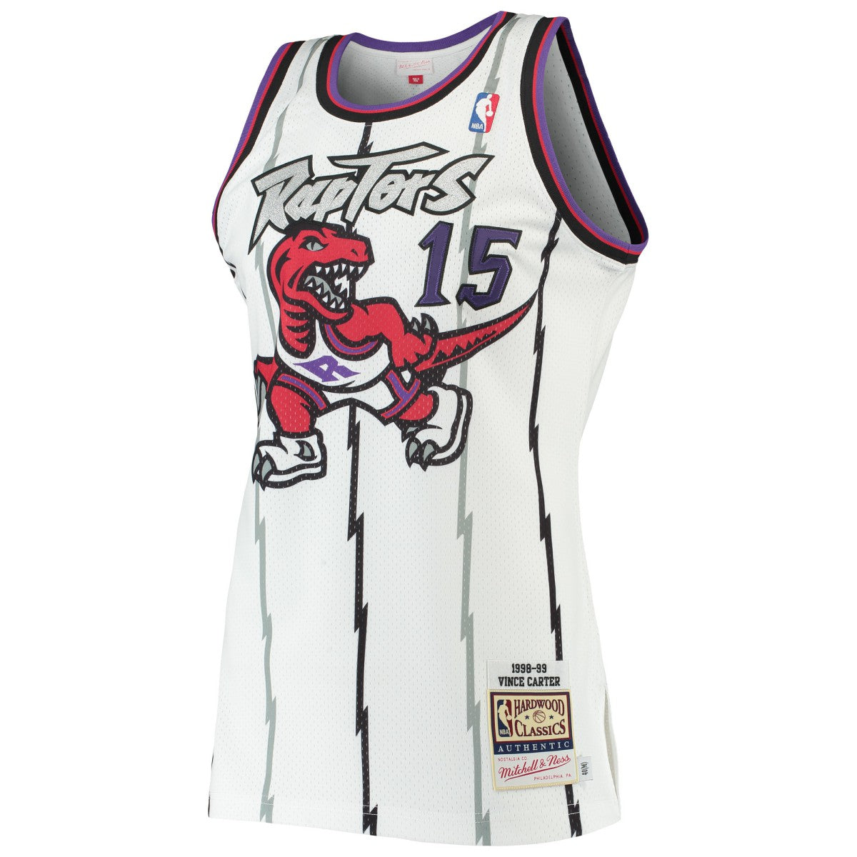 Mitchell & Ness - Vince Carter Toronto Raptors 1998/99 Hardwood Classics Authentic Jersey - White