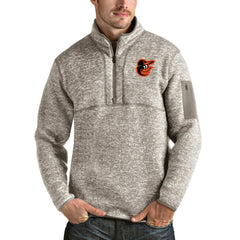 Baltimore Orioles Antigua Fortune Quarter-Zip Pullover Jacket On Sale