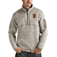 San Francisco Giants Antigua Fortune Quarter-Zip Pullover Jacket Lifestyle