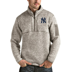 New York Yankees Antigua Fortune Quarter-Zip Pullover Jacket Clearance