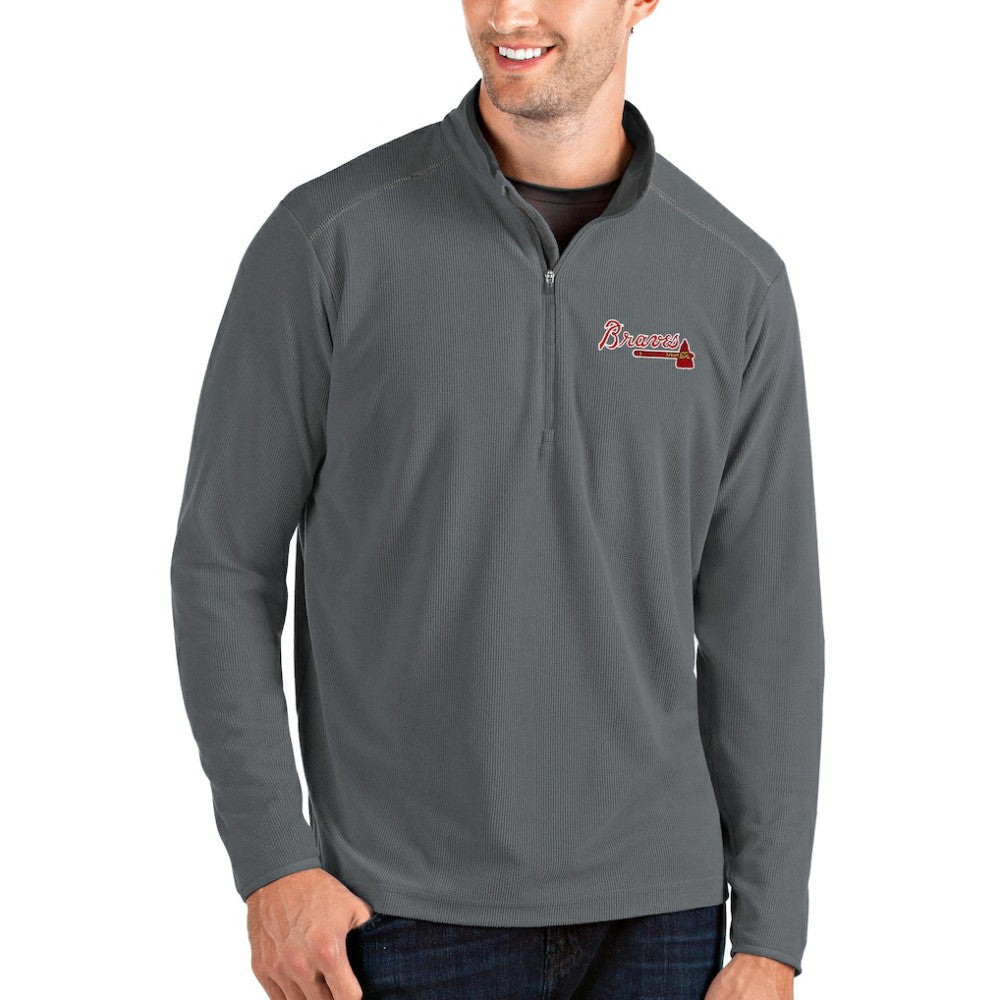 Atlanta Braves Antigua Glacier Quarter-Zip Pullover Jacket Near Me
