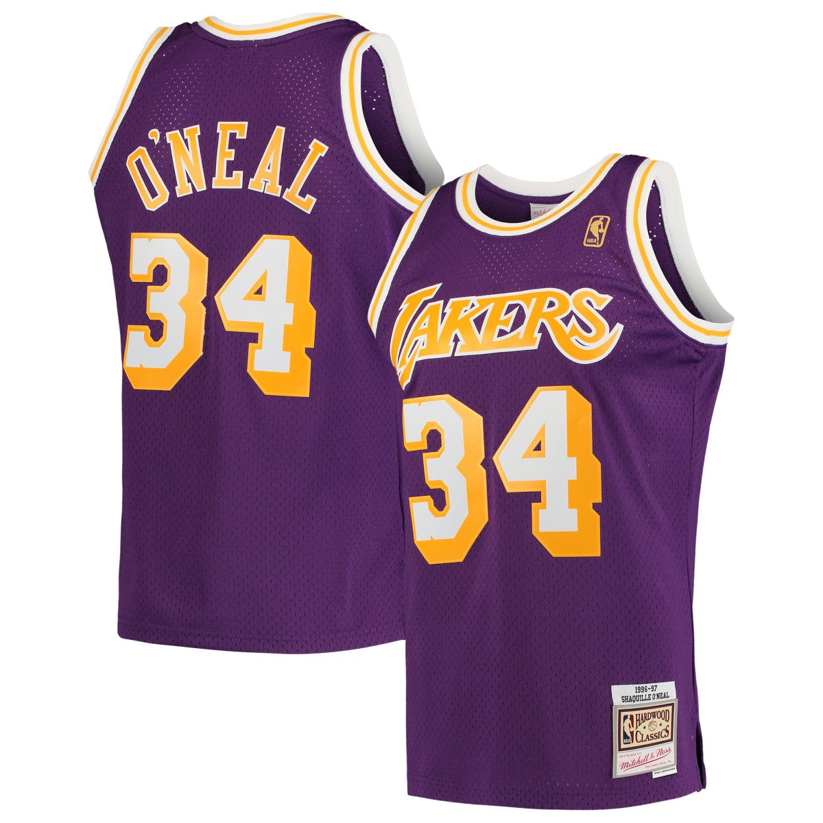 Mitchell & Ness - Shaquille O'Neal Los Angeles Lakers Hardwood Classics Swingman Jersey - Purple