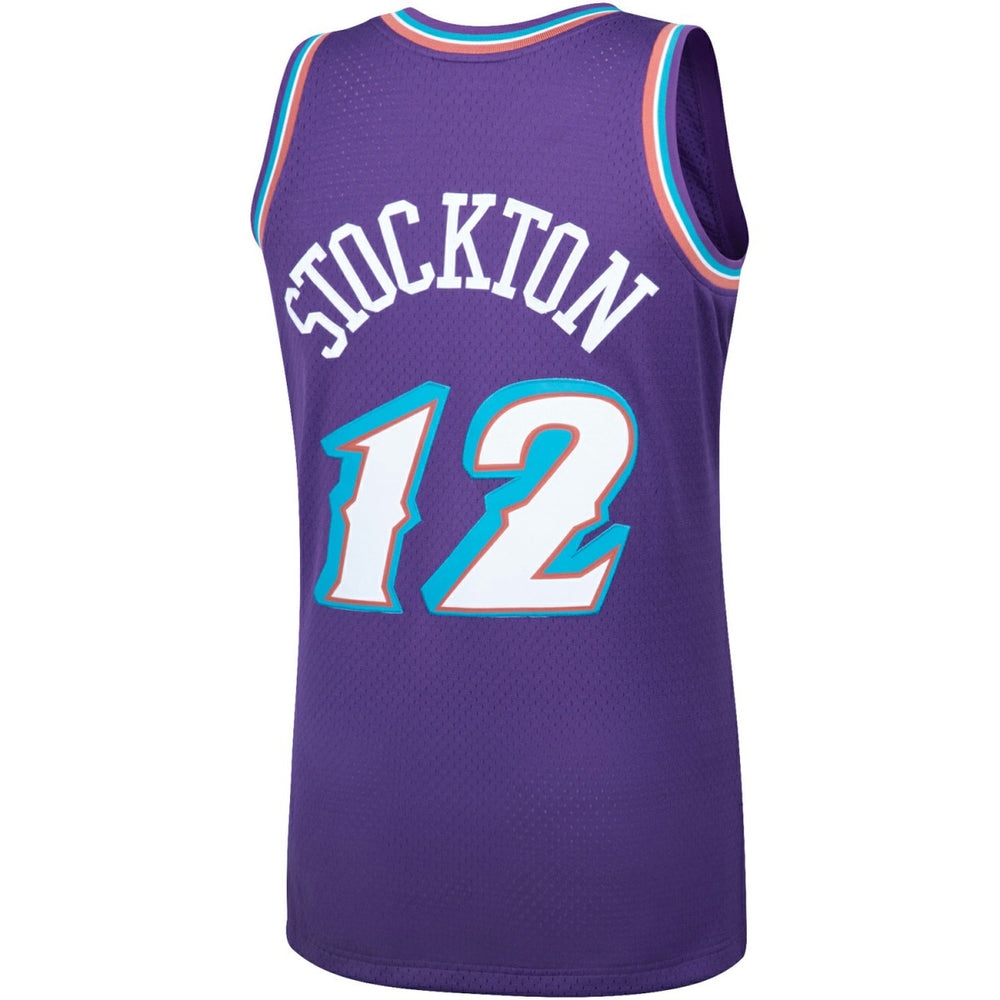 Mitchell & Ness - John Stockton Utah Jazz Hardwood Classics Swingman Jersey - Purple