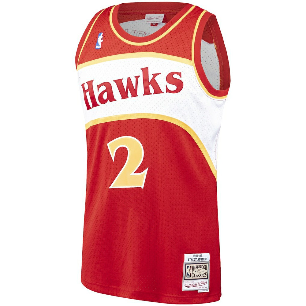 Mitchell & Ness - Stacey Augmon Atlanta Hawks 1991/92 Hardwood Classics Swingman Jersey - Red