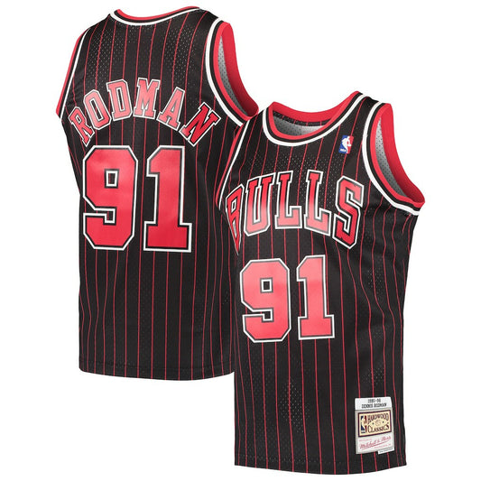 Dennis Rodman Chicago Bulls Hardwood Classics Swingman Jersey sale - Black | NBA Jerseys