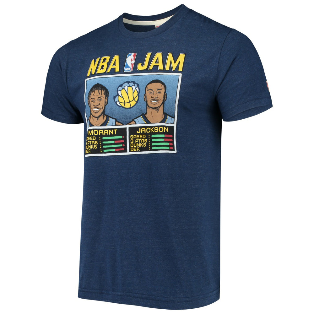 NBA - Ja Morant & Jaren Jackson Jr. Memphis Grizzlies NBA Jam T-Shirt - Navy