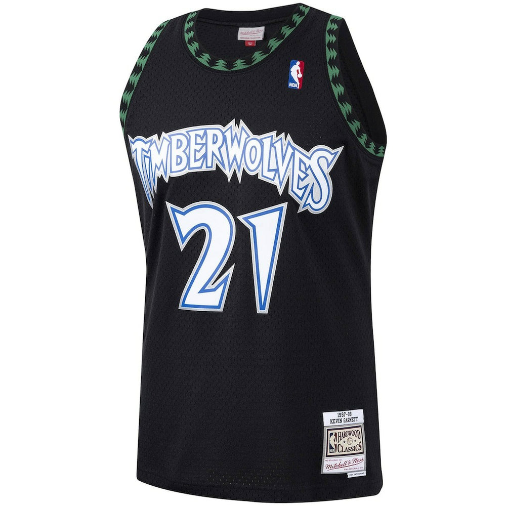 Mitchell & Ness - Kevin Garnett Minnesota Timberwolves Hardwood Classics Swingman Jersey - Black