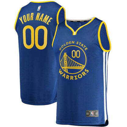 Golden State Warriors Fast Break Custom Replica Jersey Royal sale - Icon Edition | NBA Jerseys