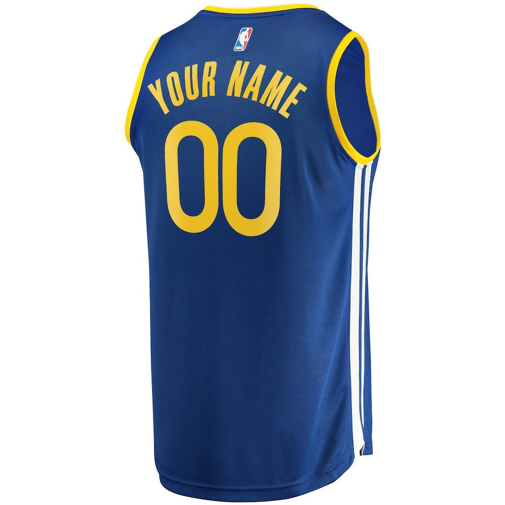 Fanatics - Golden State Warriors Fast Break Custom Replica Jersey Royal - Icon Edition