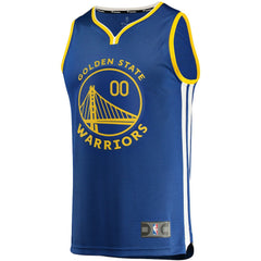 Fanatics - Golden State Warriors Youth 2019/20 Fast Break Custom Replica Jersey Royal - Icon Edition