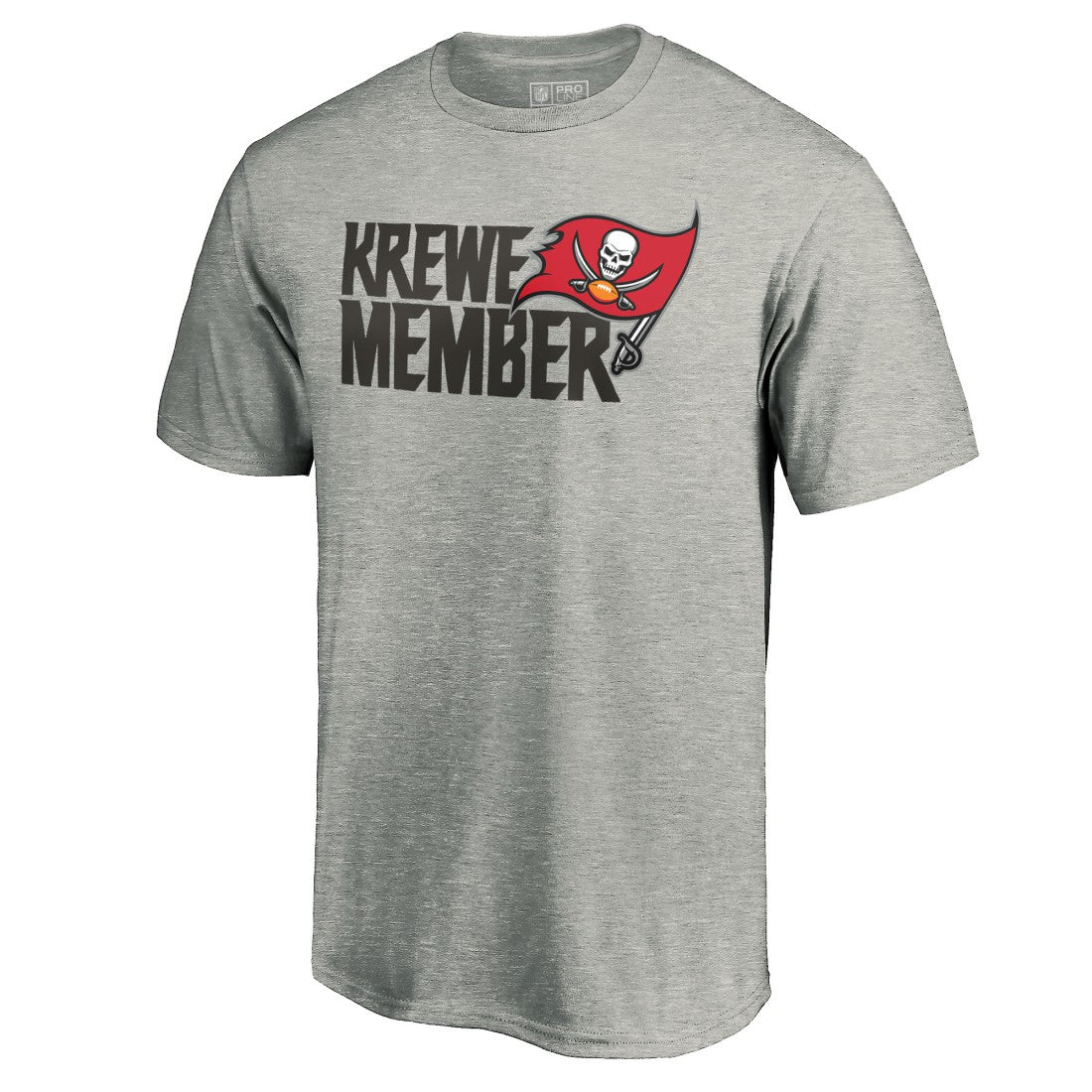 Tampa Bay Buccaneers Krewe Member T-Shirt Heathered Gray - NFL