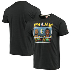 NBA - Donovan Mitchell & Rudy Gobert Utah Jazz NBA Jam T-Shirt - Charcoal