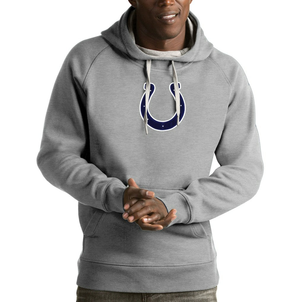 Indianapolis Colts Antigua Victory Pullover Hoodie Heather Gray - NFL