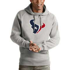 Houston Texans Antigua Victory Pullover Hoodie Heather Gray - NFL
