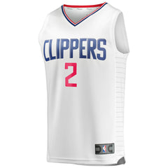 Fanatics - Kawhi Leonard LA Clippers Fast Break Replica Player Jersey - White - Association Edition