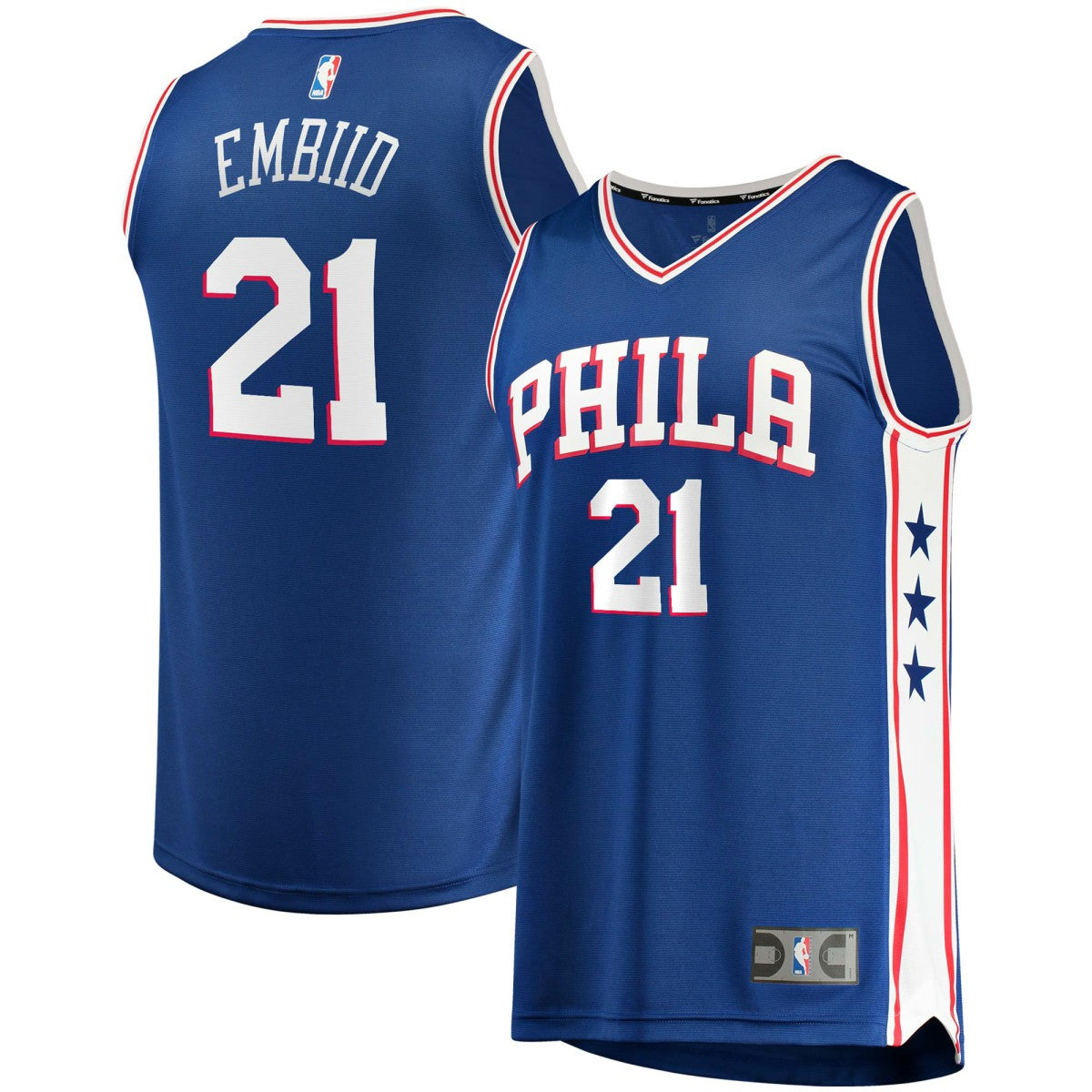 Fanatics - Joel Embiid Philadelphia 76ers Fast Break Replica Player Jersey - Icon Edition - Royal