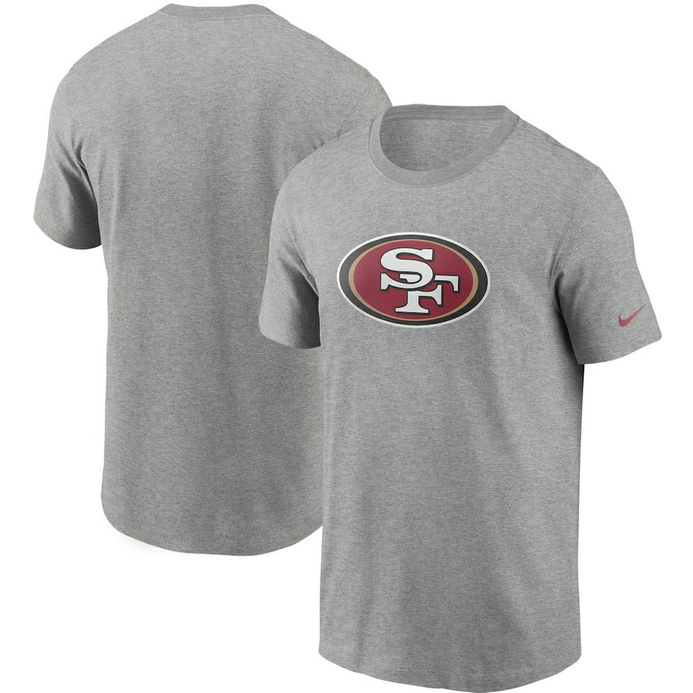 San Francisco 49ers Primetime Logo Essential T-Shirt Heather Gray - Nike