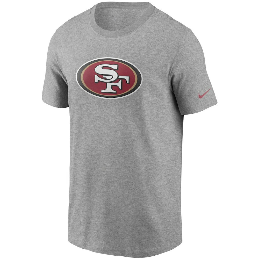 San Francisco 49ers Primetime Logo Essential T-Shirt Heather Gray - Nike