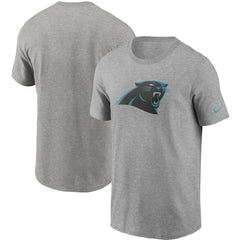 Carolina Panthers Primetime Logo Essential T-Shirt Heather Gray - Nike