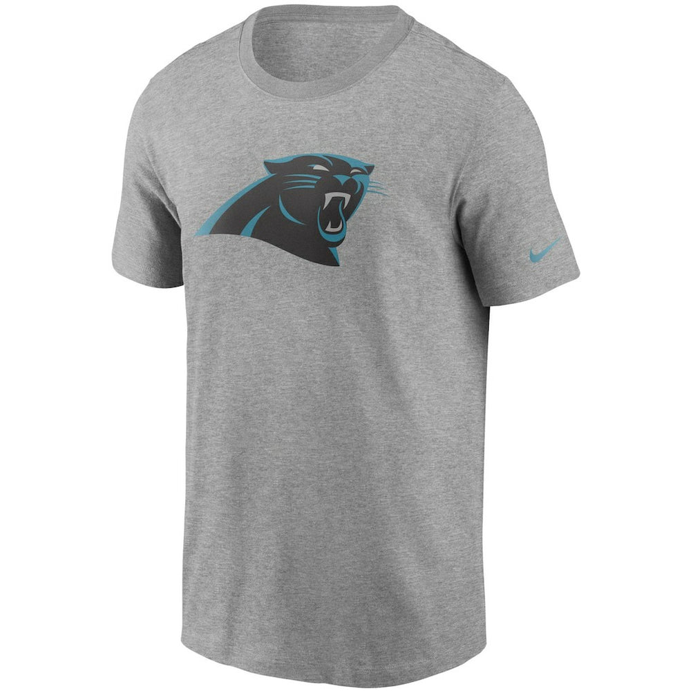 Carolina Panthers Primetime Logo Essential T-Shirt Heather Gray - Nike