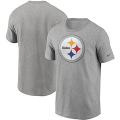Pittsburgh Steelers Primetime Logo Essential T-Shirt Heather Gray - Nike