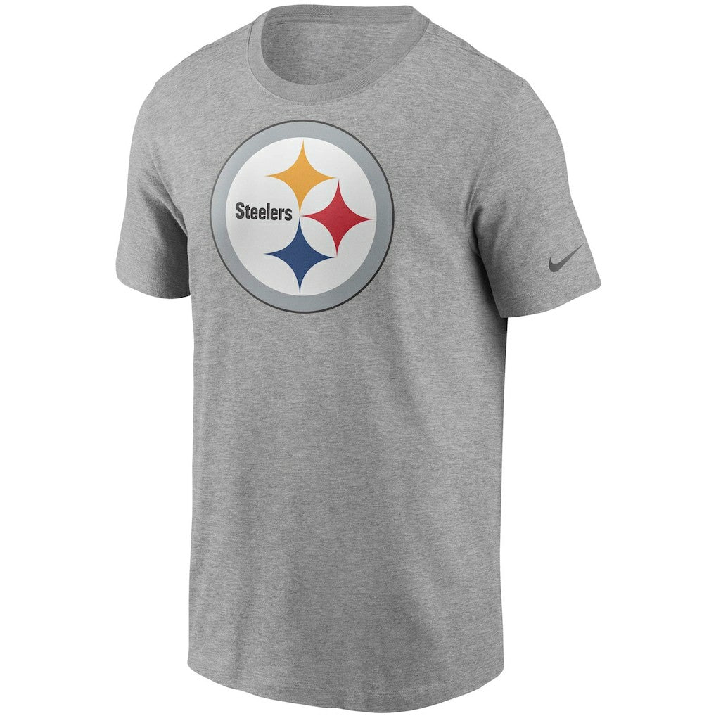 Pittsburgh Steelers Primetime Logo Essential T-Shirt Heather Gray - Nike