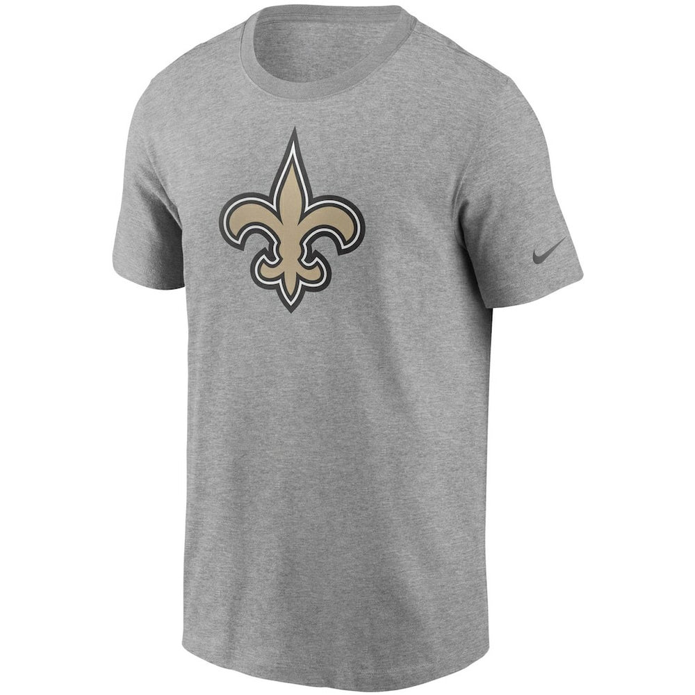 New Orleans Saints Primetime Logo Essential T-Shirt Heather Gray - Nike